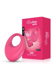 Розовое интерактивное эрекционное виброкольцо Leo - Easy toys - в Нижнем Новгороде купить с доставкой