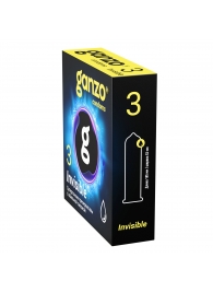 Супертонкие презервативы Ganzo Invisible - 3 шт. - Ganzo - купить с доставкой в Нижнем Новгороде