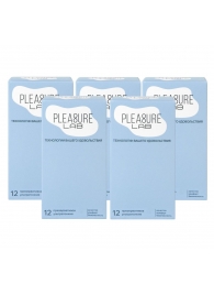 Набор из 5 упаковок ультратонких презервативов Pleasure Lab (по 12 шт.) - Pleasure Lab - купить с доставкой в Нижнем Новгороде