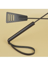 Черный кожаный стек «Сириус» - 60 см. - Sitabella - купить с доставкой в Нижнем Новгороде