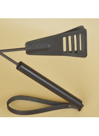 Черный кожаный стек «Сириус» - 60 см. - Sitabella - купить с доставкой в Нижнем Новгороде