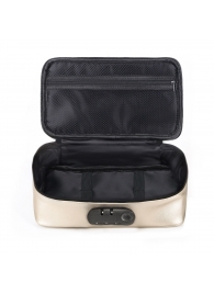 Золотистая сумочка для хранения игрушек Discreet Box - Dorcel - купить с доставкой в Нижнем Новгороде