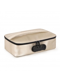 Золотистая сумочка для хранения игрушек Discreet Box - Dorcel - купить с доставкой в Нижнем Новгороде