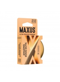 Точечные презервативы MAXUS 2000 Amazing Dots с железным кейсом - 3 шт. - Maxus - купить с доставкой в Нижнем Новгороде