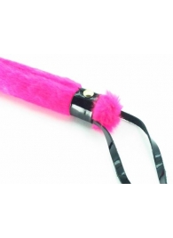 Нежная плеть с розовым мехом BDSM Light - 43 см. - БДСМ Арсенал - купить с доставкой в Нижнем Новгороде