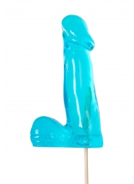 Голубой леденец в форме члена со вкусом блю кюрасао - 173 гр. - Sosuчki - купить с доставкой в Нижнем Новгороде