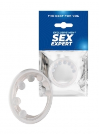 Эрекционное кольцо с мягкой стимулирующей насадкой - Sex Expert - в Нижнем Новгороде купить с доставкой