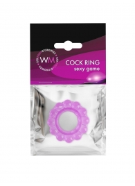 Лиловое эрекционное кольцо с 2 рядами стимулирующих шариков - Erowoman-Eroman - в Нижнем Новгороде купить с доставкой