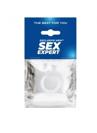 Эластичное эрекционное кольцо с шипиками и шариком - Sex Expert - в Нижнем Новгороде купить с доставкой