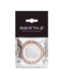 Эрекционное кольцо с бежевыми «ресничками» - Sextaz - в Нижнем Новгороде купить с доставкой
