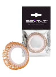 Эрекционное кольцо с бежевыми «ресничками» - Sextaz - в Нижнем Новгороде купить с доставкой