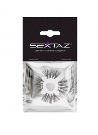 Эластичное эрекционное кольцо с черными «ресничками» - Sextaz - в Нижнем Новгороде купить с доставкой