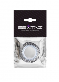 Эластичное эрекционное колечко с черными «ресничками» - Sextaz - в Нижнем Новгороде купить с доставкой
