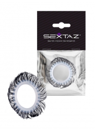 Эластичное эрекционное колечко с черными «ресничками» - Sextaz - в Нижнем Новгороде купить с доставкой