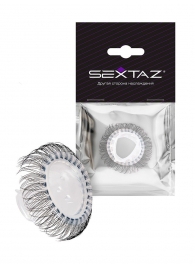 Эластичное эрекционное кольцо с длинными черными «ресничками» - Sextaz - в Нижнем Новгороде купить с доставкой