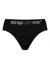 Черные трусики для насадок Heroine Lingerie Harness - size XL - Strap-on-me - купить с доставкой в Нижнем Новгороде