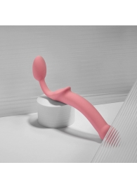 Розовый безремневой страпон Strap-on-me Semi-Realistic Bendable Strap-On size XL - Strap-on-me - купить с доставкой в Нижнем Новгороде