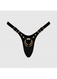 Черный пояс для фиксации насадок Strap-On-Me Leatherette Harness Fabulous - Strap-on-me - купить с доставкой в Нижнем Новгороде