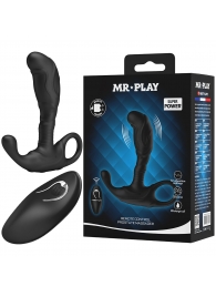 Черный изогнутый массажёр простаты с вибрацией и пультом ДУ - Baile - в Нижнем Новгороде купить с доставкой