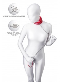 Красный ошейник с подкладкой из меха - ToyFa - купить с доставкой в Нижнем Новгороде