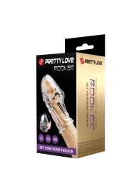 Прозрачная насадка на пенис Booker - 8 см. - Baile - в Нижнем Новгороде купить с доставкой