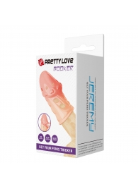 Телесная насадка на пенис Booker - 8 см. - Baile - в Нижнем Новгороде купить с доставкой