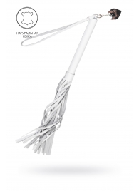 Белая кожаная плеть - 50 см. - Pecado - купить с доставкой в Нижнем Новгороде