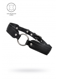 Черный кожаный чокер-ошейник со скруглёнными углами - Pecado - купить с доставкой в Нижнем Новгороде