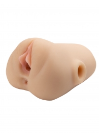 Телесный мастурбатор с вибрацией Double Pounder Vibrating Squeeze Stroker - Pipedream - в Нижнем Новгороде купить с доставкой