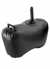 Черное надувное кресло с платформой для фиксации дилдо Body Dock Inflatable Love Seat - Pipedream - купить с доставкой в Нижнем Новгороде