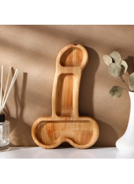 Деревянное блюдо для подачи в форме члена (25 х 16,5 х 1,7 см) - Сима-Ленд - купить с доставкой в Нижнем Новгороде