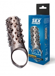 Дымчатая насадка на пенис с шипами и выпуклостями - 12,5 см. - Sex Expert - в Нижнем Новгороде купить с доставкой