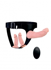 Женский страпон с 3 насадками и вибрацией - Erowoman-Eroman - купить с доставкой в Нижнем Новгороде