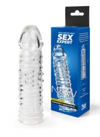 Прозрачная закрытая насадка на пенис - 17 см. - Sex Expert - в Нижнем Новгороде купить с доставкой