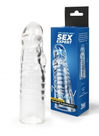 Прозрачная закрытая насадка на член - 15 см. - Sex Expert - в Нижнем Новгороде купить с доставкой
