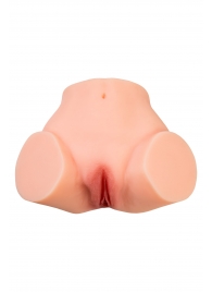 Телесный реалистичный мастурбатор-полуторс с 2 любовными входами - No Name - в Нижнем Новгороде купить с доставкой