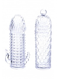 Набор из 2 прозрачных насадок на член Seductive Tickler Sleeves Set - NMC - в Нижнем Новгороде купить с доставкой