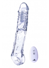 Прозрачная насадка-удлинитель Length Enhancer With Bullet с подхватом - 22,3 см. - NMC - в Нижнем Новгороде купить с доставкой