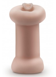 Телесный люминесцентный двусторонний мастурбатор Tasha - Blush Novelties - в Нижнем Новгороде купить с доставкой