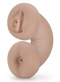 Телесный люминесцентный двусторонний мастурбатор Tasha - Blush Novelties - в Нижнем Новгороде купить с доставкой