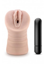 Телесный мастурбатор-вагина Ayumi с вибрацией - Blush Novelties - в Нижнем Новгороде купить с доставкой