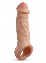 Телесная насадка-удлинитель Intrepid 9.25 Inch Realistic Penis Extender Sleeve - 23,5 см. - Blush Novelties - в Нижнем Новгороде купить с доставкой