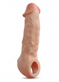 Телесная насадка-удлинитель Intrepid 9.25 Inch Realistic Penis Extender Sleeve - 23,5 см. - Blush Novelties - в Нижнем Новгороде купить с доставкой