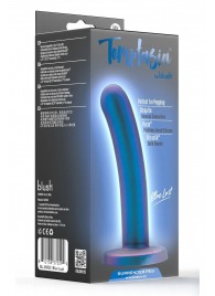 Синяя насадка с гладкой поверхностью Surrender 5.75 Inch Intermediate Pegging Dildo - 14,6 см. - Blush Novelties - купить с доставкой в Нижнем Новгороде