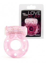 Розовое эрекционное виброкольцо с бабочкой - 1137 - в Нижнем Новгороде купить с доставкой