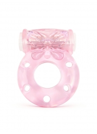 Розовое эрекционное виброкольцо с бабочкой - 1137 - в Нижнем Новгороде купить с доставкой