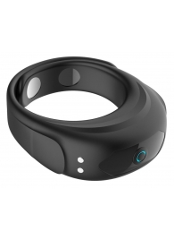 Черное эрекционное виброкольцо на ремешках - Boys of Toys - в Нижнем Новгороде купить с доставкой