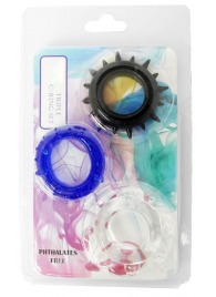 Набор из 3 эрекционных колец разного цвета и рельефа - Boys of Toys - в Нижнем Новгороде купить с доставкой