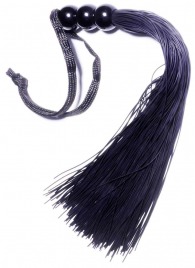 Черная силиконовая плетка - 25,4 см. - Boys of Toys - купить с доставкой в Нижнем Новгороде