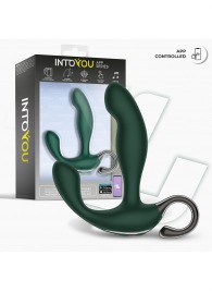 Зеленый вибромассажёр простаты Greeny - 12,8 см. - Intoyou - в Нижнем Новгороде купить с доставкой